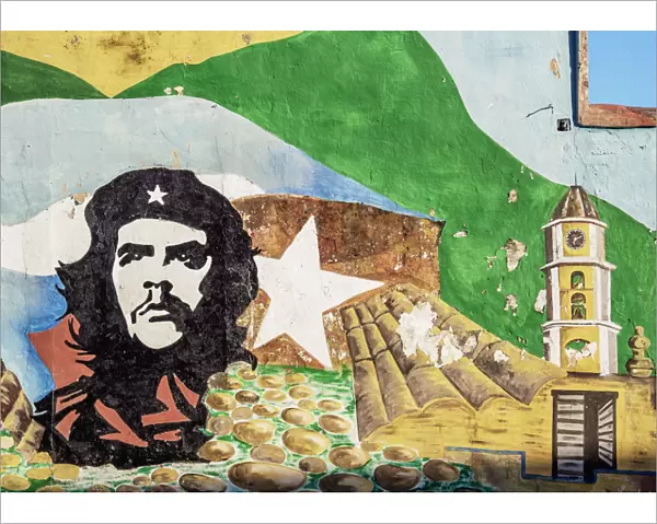 Mural painting with Che Guevara, Trinidad, Sancti Spiritus Province, Cuba