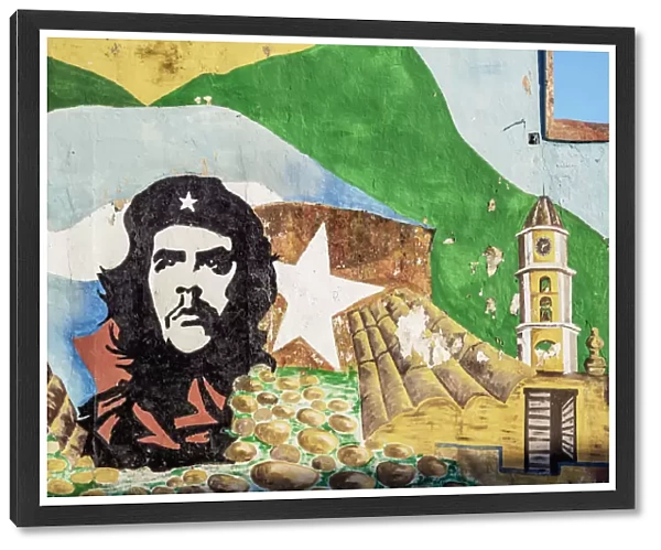 Mural painting with Che Guevara, Trinidad, Sancti Spiritus Province, Cuba