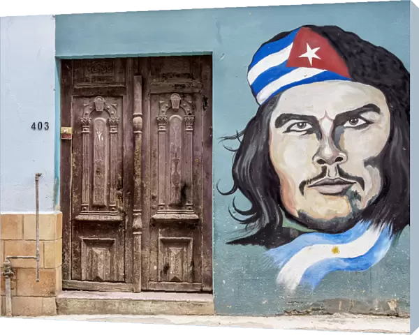 Che Guevara Mural Painting, Centro Habana, Havana, La Habana Province, Cuba