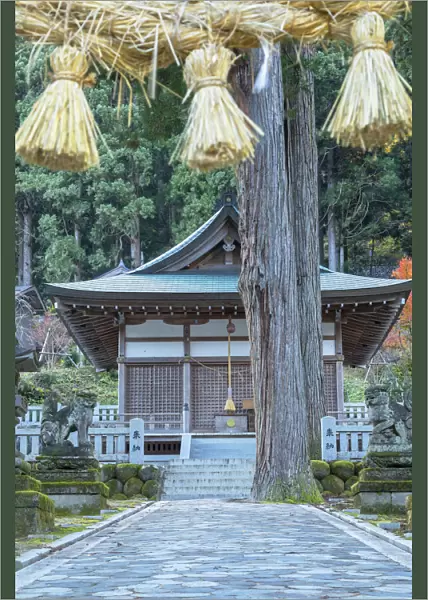 Shinto shrine, Ainokura, Gokayama, Toyama Prefecture, Japan
