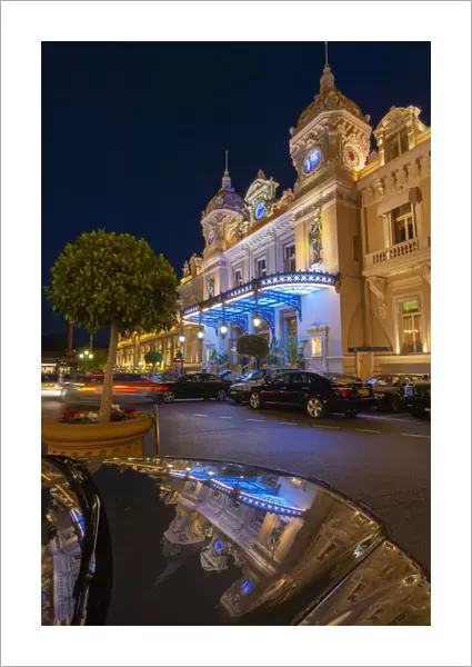 Principaute de Monaco, Place du Casino at dusk
