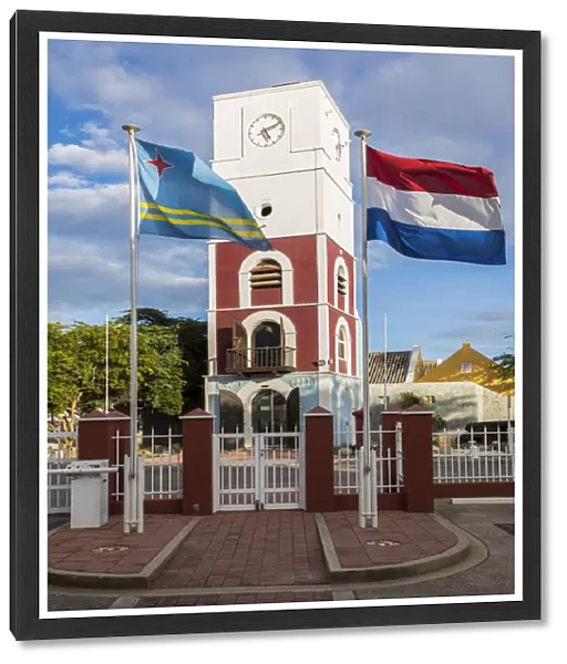 Caribbean, Aruba, Oranjestad, The tower of Fort Zoutman, Aruba Historical Museum