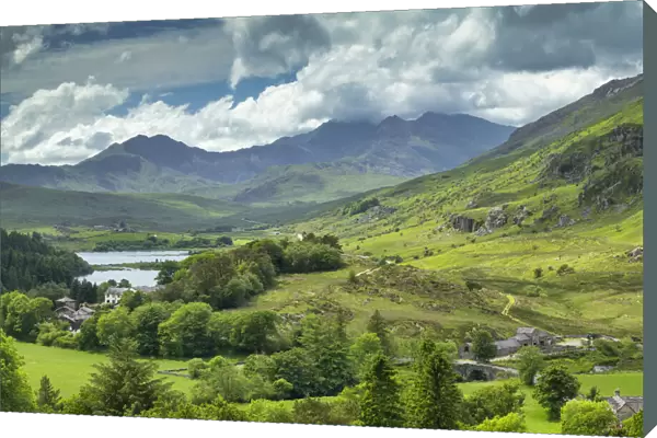 View over Capel Curig, Snowdonia National Park, North Wales