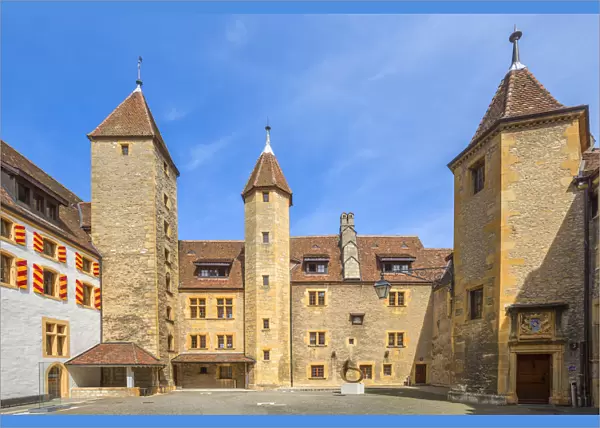 Neuenburg castle, Neuenburg, Canton Neuenburg, Switzerland