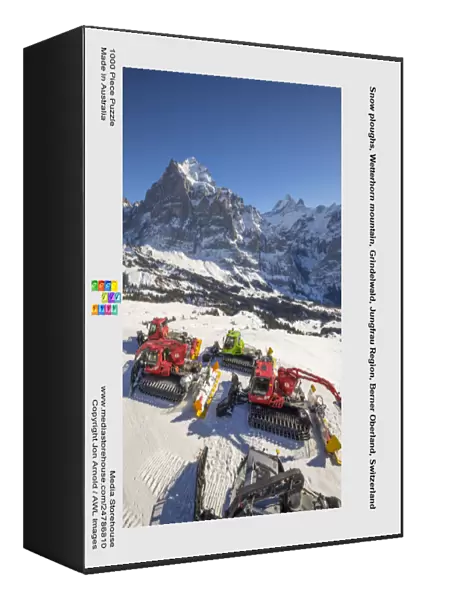 Snow ploughs, Wetterhorn mountain, Grindelwald, Jungfrau Region, Berner Oberland, Switzerland
