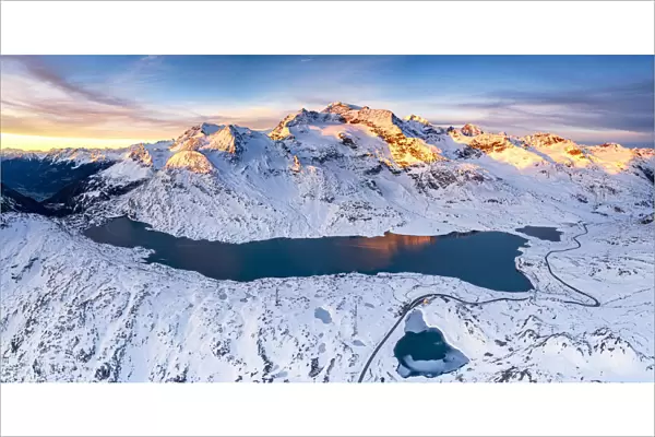 Bernina pass, Graubunden, Engadin, Switzerland