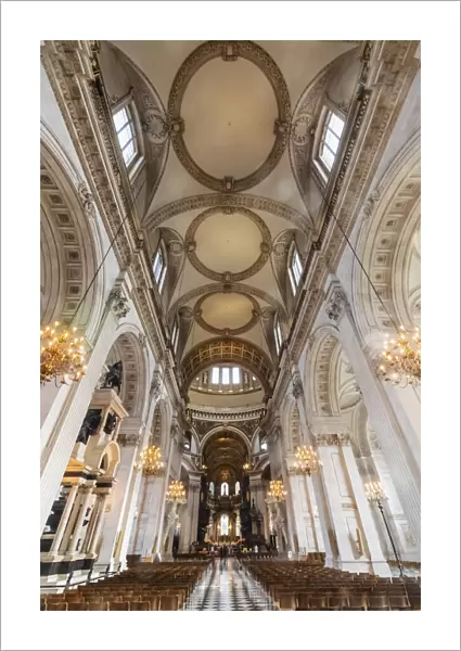 England, London, St. Pauls Cathedral, The Nave