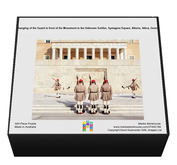 Changing of the Guard in front of the Monument to the Unknown Soldier, Syntagma Square, Athens, Attica, Greece
