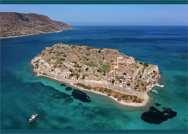 Spinalonga Island, Elounda, Mirabello Gulf, Lasithi, Crete, Greece