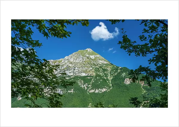 Italy, The Marches. A mountain in the National park of the Monti Sibillini