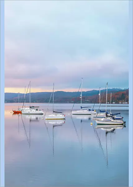 UK, England, Cumbria, Lake District, Lake District National Park, Lake Windermere, Bowness-on-Windermere, Ferry Nab, Marina