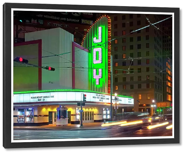 Historic art deco Joy Theater on Canal Street in downtown New Orleans, built in 1947 as a movie theater and renovated in 2011, Louisiana, USA