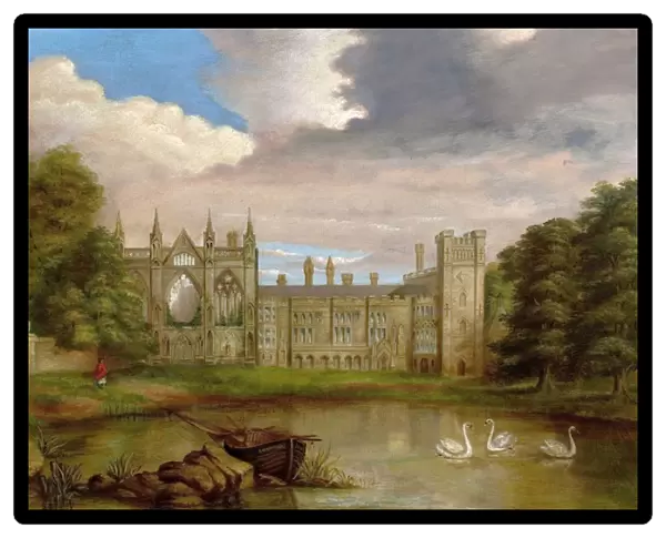 Newstead Abbey, Nottinghamshire, from the Upper Lake
