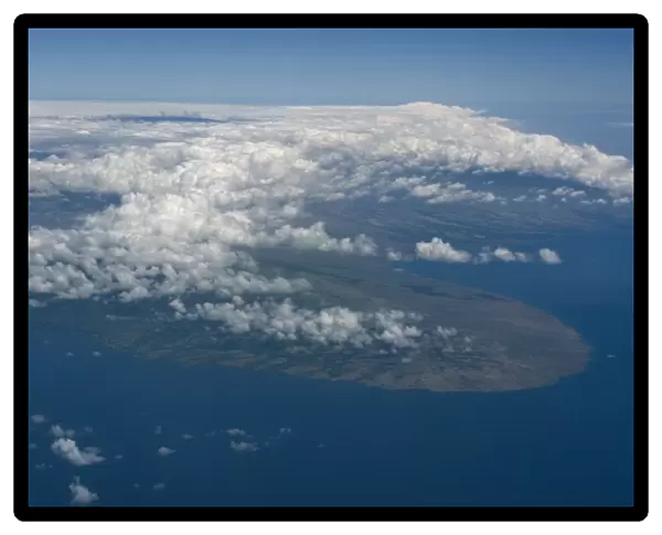 Aerial view of the northeast coastline of the Big Island, Hawaii, Pacific