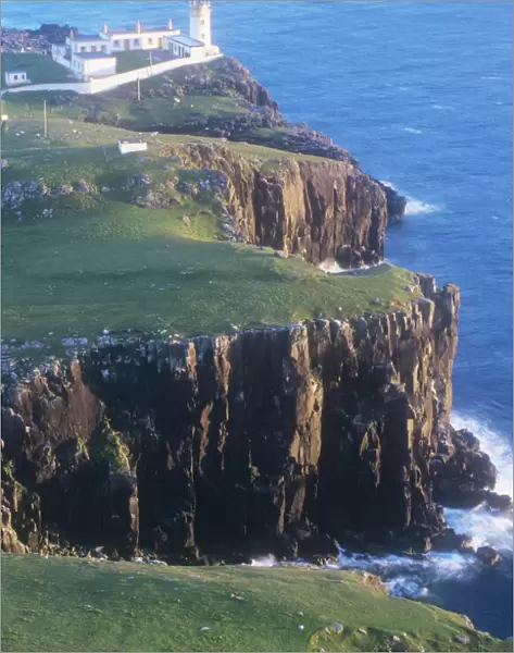 Neist Point lighthouse on the Isle of Skye, Scotland, UK