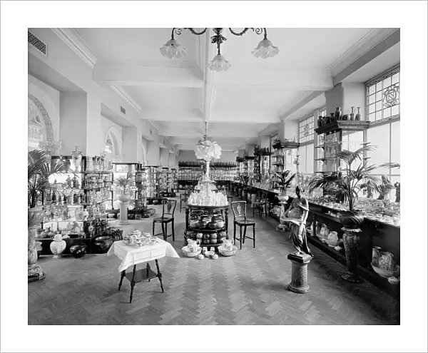View of the china and glass gallery in Jenners Department Store, Princes Street