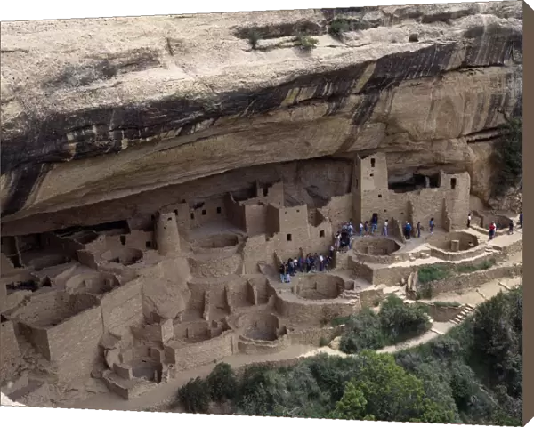 10024907. USA Colorado Mesa Verde National Park Cliff Palace the preserved ruins