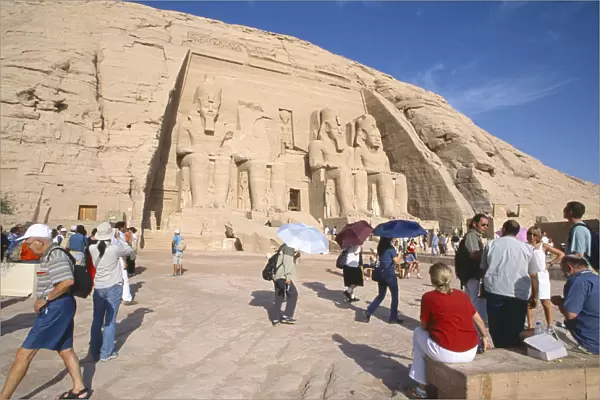 20043948. EGYPT Nile Valley Abu Simbel Sun Temple of Ramses II