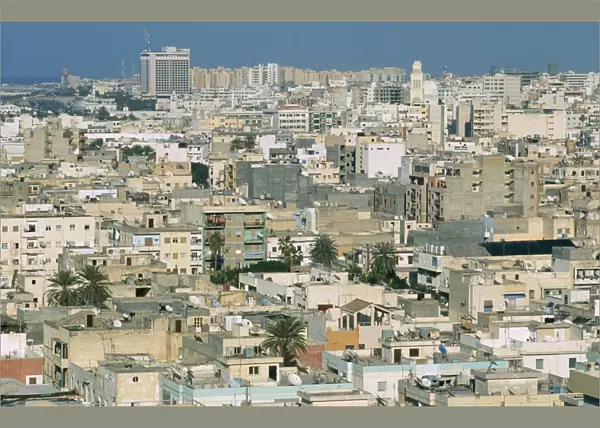 20066321. LIBYA Tripoli Cityscape view over housing and urban architecture