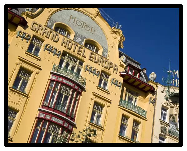 20079096. CZECH REPUBLIC Prague New Town The 1906 Art Nouveau Hotel Europa