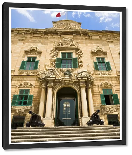 20090315. MALTA Valletta The Auberge de Castille the official seat of the