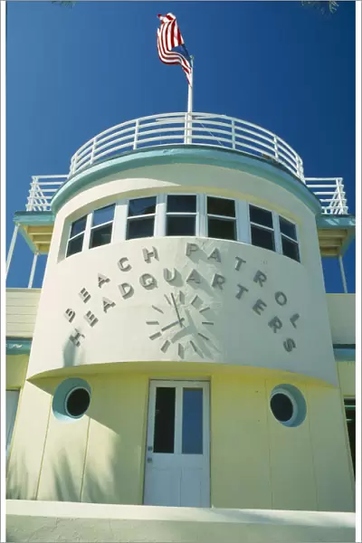 10004008. USA Florida Miami Beach Art Deco Beach Patrol Headquarters exterior