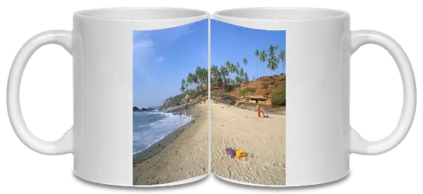 20003861. INDIA Goa Ozran Beach View along quiet beach