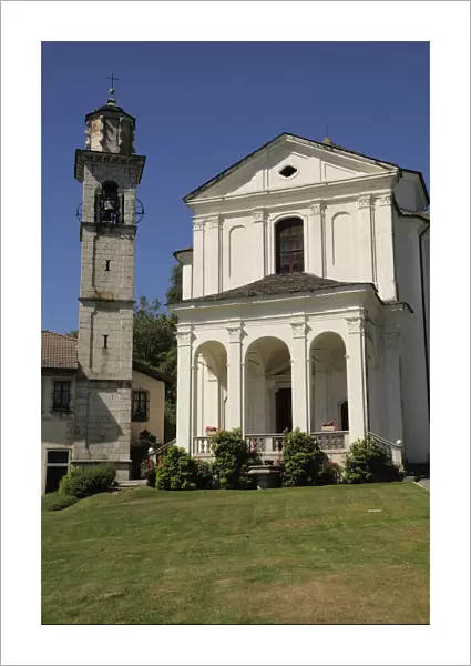 Italy, Lombardy, Lake Orta, Church of Madonna del Sasso