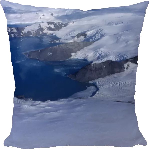 10005246. ANTARCTICA Landscape Aerial view of glacier