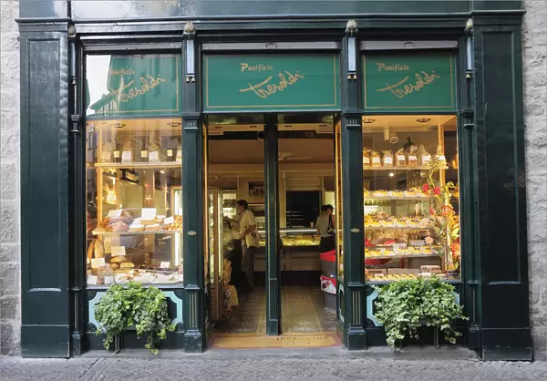 Italy, Lombardy, Bergamo, bakery facade