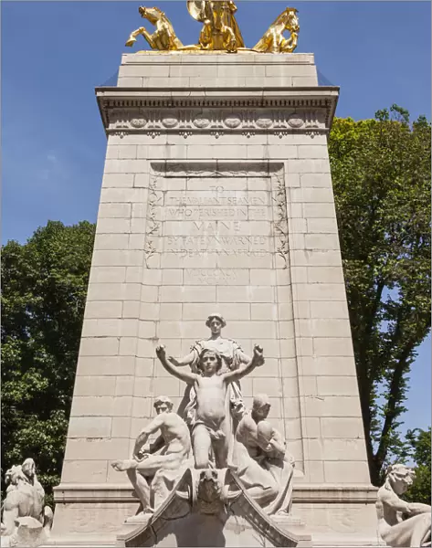 Maine Monument, outside Merchantsae Gate, Central Park, Manhattan, New York City, New Yor