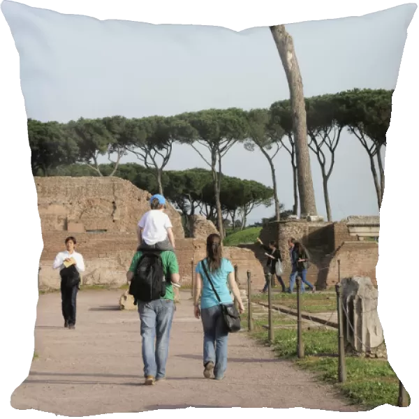 Italy, Lazio, Rome, The Palatine, paths through Domus Flavia