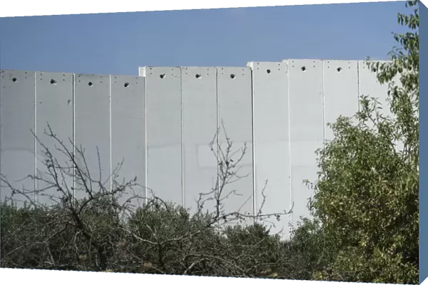The Israeli border wall in Bethlehem