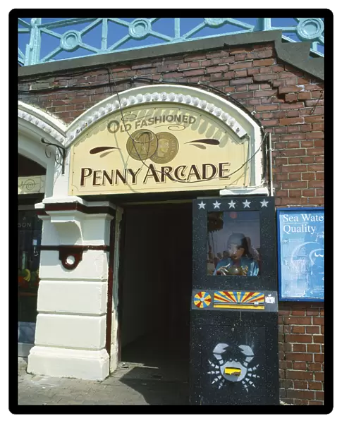 10073974. ENGLAND East Sussex Brighton Old Penny Arcade on Promenade