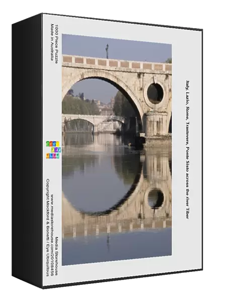 Italy, Lazio, Rome, Trastevere, Ponte Sisto across the river Tiber
