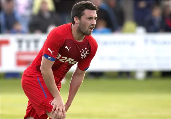 Rangers Nicky Clark in Action: Pre-Season Friendly vs Buckie Thistle at Victoria Park - Scottish Cup Champion