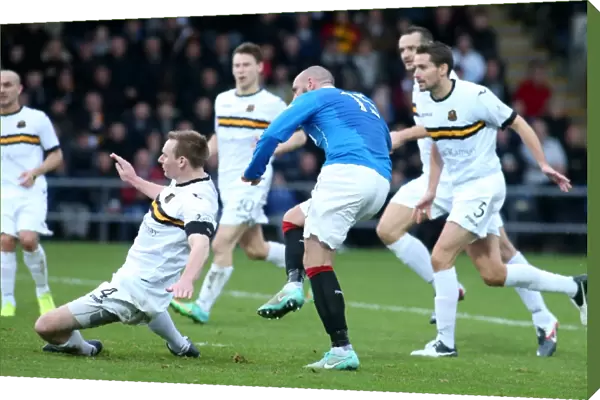 Rangers Kris Boyd Scores the Winning Goal in Scottish Cup Match Against Dumbarton