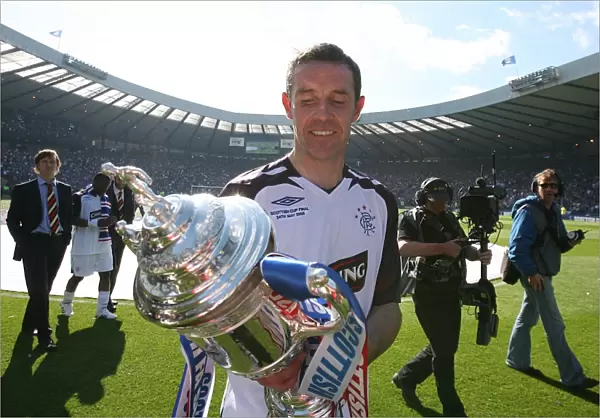 Rangers Football Club: David Weir's Triumphant Moment with the Scottish Cup at Hampden Park (Scottish Cup Final 2008)