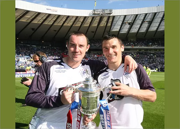 Rangers Football Club: Kris Boyd and Lee McCulloch Celebrate Scottish Cup Victory (2008)