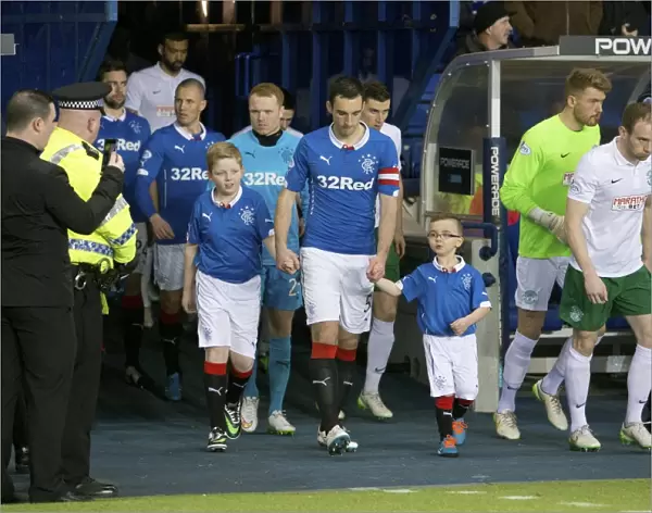 Rangers Football Club: Lee Wallace Leads Championship Team Out at Ibrox Stadium (Scottish Cup Winning Squad, 2003)
