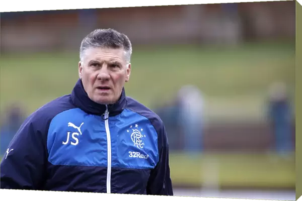 Rangers Football Club: Jim Stewart - Goalkeeping Coach in Action at Cowdenbeath's Central Park during Scottish Championship Match (Scottish Cup Winners 2003)