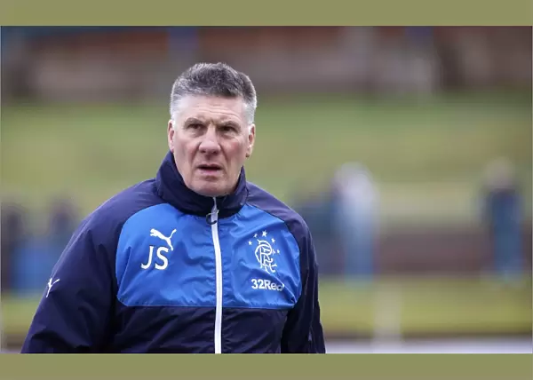 Rangers Football Club: Jim Stewart - Goalkeeping Coach in Action at Cowdenbeath's Central Park during Scottish Championship Match (Scottish Cup Winners 2003)
