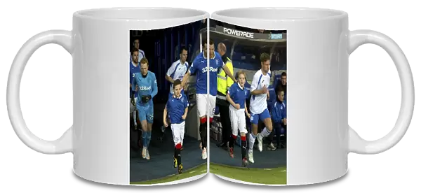 Rangers Football Club: Lee McCulloch and Mascots Lead the Charge at Ibrox Stadium - Scottish Championship Win (2003)