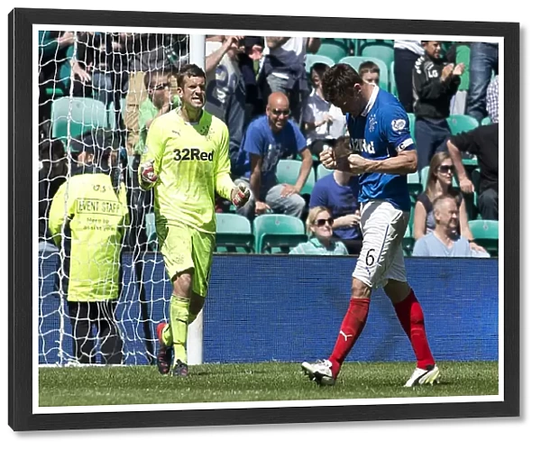 Rangers Football Club: McCulloch and Bell's Jubilant Moment after Securing Scottish Premiership Play-Off Victory