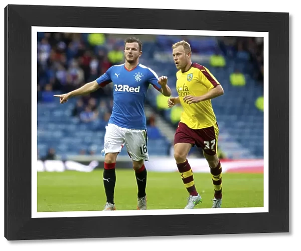Rangers FC vs Burnley: Andy Halliday in Action - A Pre-Season Glance at Ibrox Stadium's Scottish Cup Champions (2003)