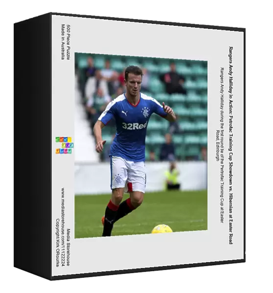 Rangers Andy Halliday in Action: Petrofac Training Cup Showdown vs. Hibernian at Easter Road
