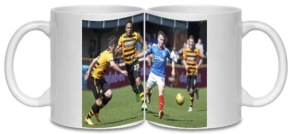 Rangers Andy Halliday in Action at Alloa Athletic's Indodrill Stadium (Ladbrokes Championship Match)