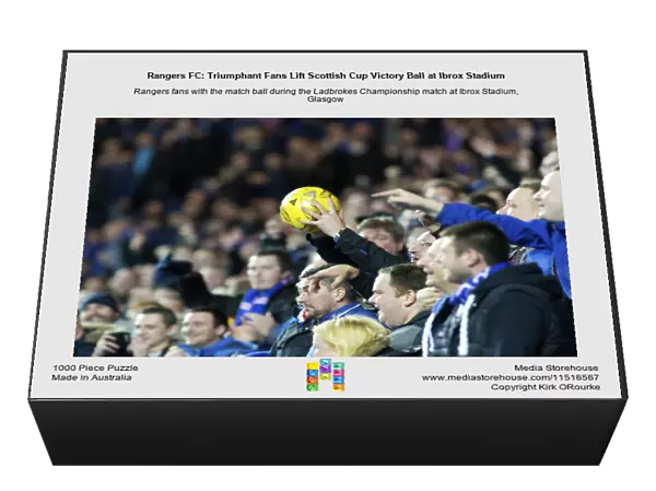 Rangers FC: Triumphant Fans Lift Scottish Cup Victory Ball at Ibrox Stadium