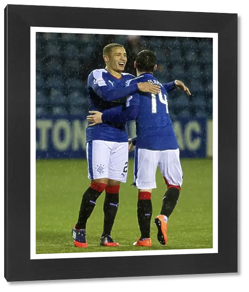 Rangers James Tavernier: Fifth Round Scottish Cup Victory Celebration at Rugby Park