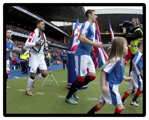 2003 Scottish Cup Victory: Champions Lee Wallace and Rangers Mascots Celebrate at Ibrox Stadium